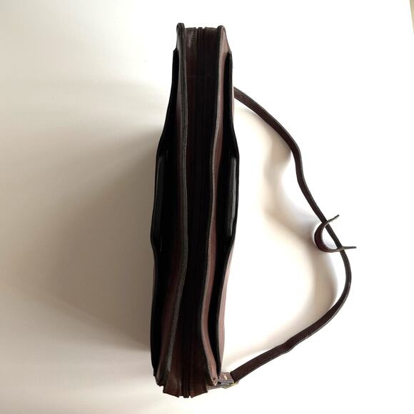 Lion Leather Products Vintage USA Made Mid Modern Style Brown Leather Briefcase - Picture 5 of 10